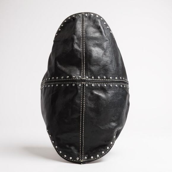 Michael Kors Astor Studded Pebbled Leather Hobo Bag Black Medium MSRP $298 - Picture 8 of 10